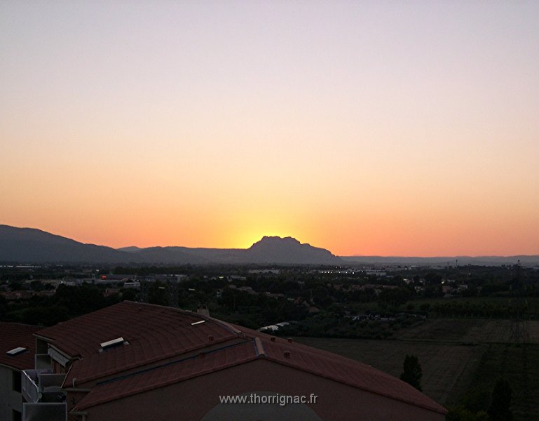 coucher de soleil 12 septembre 2011.jpg - Rocher de Roquebrune sur Argens